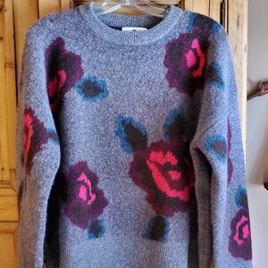 Natural Life Rosie Reversable Jaquard Sweater, Size Medium